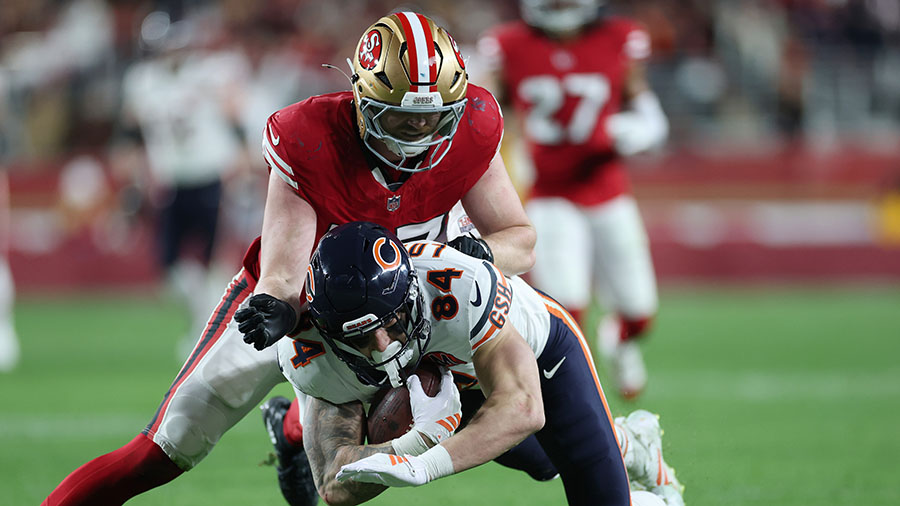 San Francisco 49ers Luke Gifford...