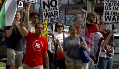 Sacramento anti-war demonstrators mobilize after U.S., Israeli strikes in Iran