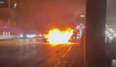 Fiery downtown Los Angeles crash leaves 1 dead on 110 Freeway
