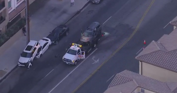 Alleged reckless driver in Los Angeles leads police on chase, eventually collides with innocent driver