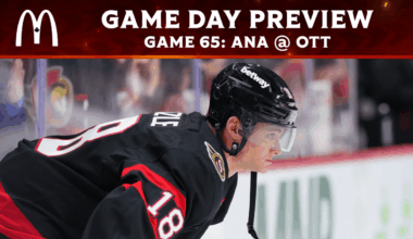 Sens set for matinee with Ducks