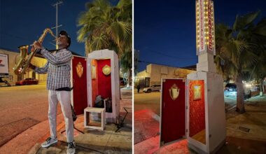 Inside Downtown LA utility box that's actually a theater
