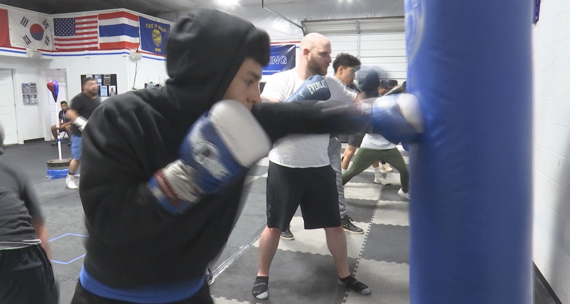 Two local young boxers prepare for fights in Redding, California