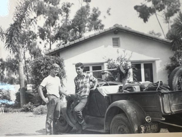 Brothers James Hubbell, left, and Bert Hubbell photographed in 1960. Their shared art legacy will featured in an exhibition this spring at the Oceanside Museum. (Ilan-Lael Foundation)