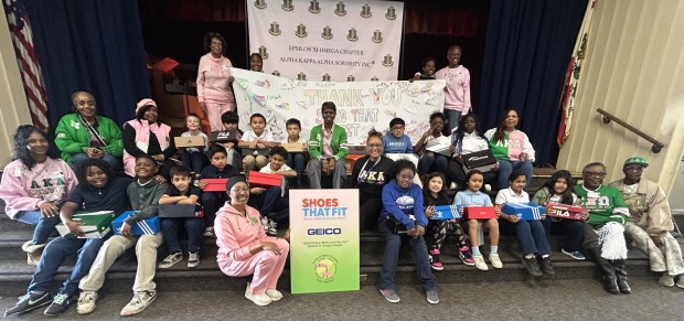 Ebony Pearls Foundation gives out 300 gym shoes