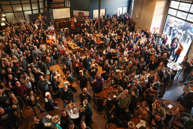 The crowd at the 2023 San Diego Beer News Awards, which returns for its 2026 edition on March 31 at Harland Brewing in Scripps Ranch. (San Diego Beer News)
