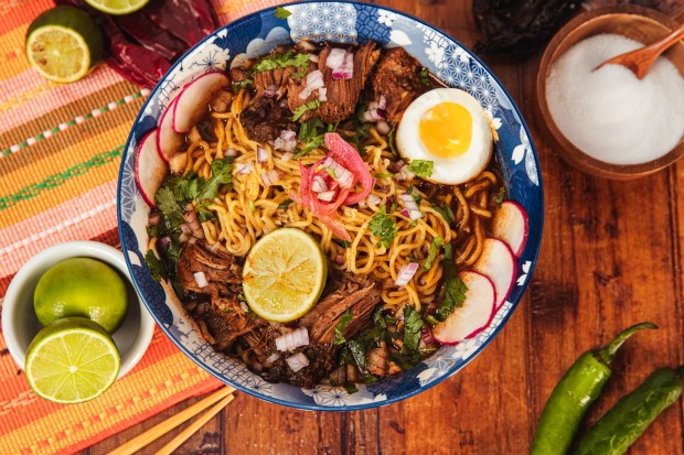 Birria ramen is one of the options on the menu of Funner Ramen, a pop-up at the Best of Cluck restaurant at Harrah's Resort Southern California in Valley Center. (Harrah's)