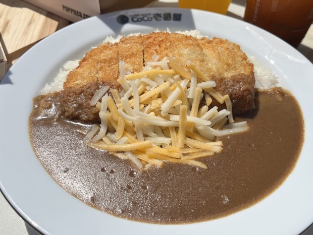Curry rice with Katsu chicken from Curry House Coco Ichibanya, which is one of this season's new vendors at Petco Park for the 2026 San Diego Padres seaon. (Pam Kragen / The San Diego Union-Tribune)