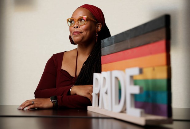KishaLynn Elliott is the executive director of San Diego Pride, seen here on March 2, 2026, in San Diego. (K.C. Alfred / The San Diego Union-Tribune)