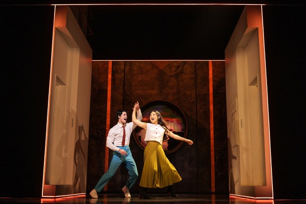 Scenes from the Broadway production of "Maybe Happy Ending"  which will play June 1-6, 2027, at the San Diego Civic Theatre as part of Broadway San Diego's 2026-27 season. (Matthew Murphy and Ethan Zimmerman)