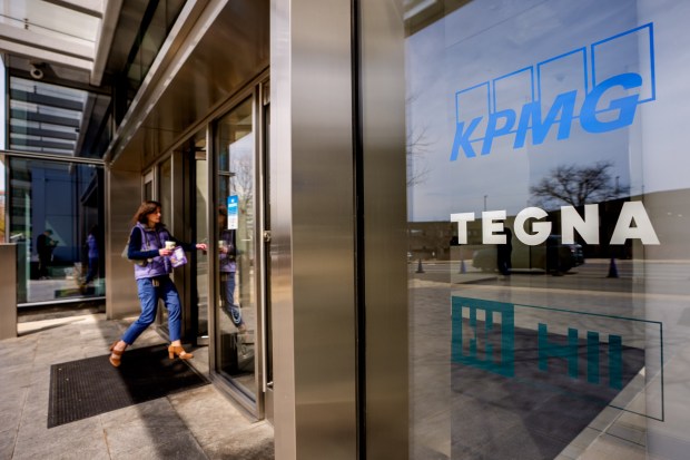 The Tegna Inc. headquarters on March 20, 2026 in Mclean, Virginia. (Photo by Andrew Harnik/Getty Images)