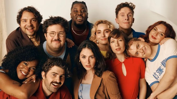 The inaugural cast of "Saturday Night Live UK," which will be available for streaming Sunday on Peacock. (SNL UK)