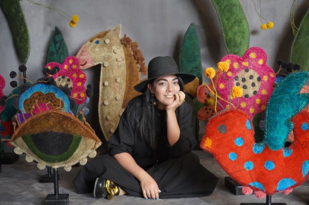 North County artist Maryam Bayat is featured in a new solo exhibition, "Unrolling Paradise," opening Saturday at the California Center for the Arts Museum in Escondido. (CCAE)