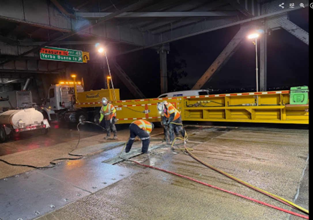 Caltrans finishing up work on the Bay Bridge as San Francisco–Oakland Bay Bridge (SFOBB) West Span Joint Rehabilitation Project Phase 2 is completed.