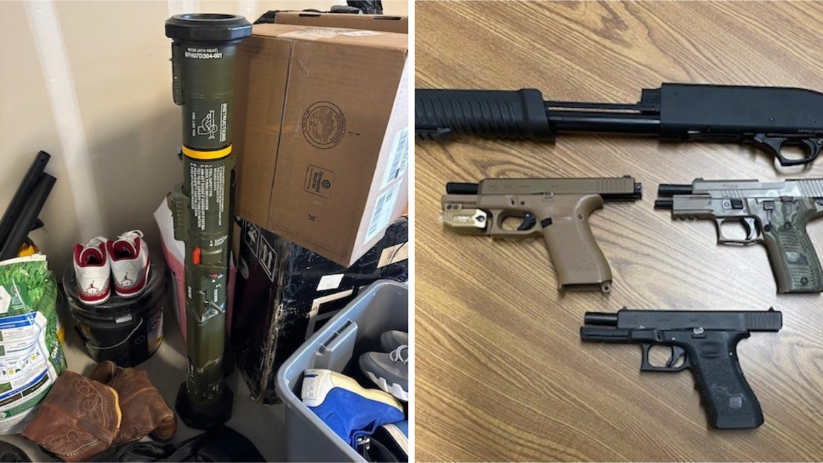 Rancho Cordova man accused of having rocket launcher, guns
