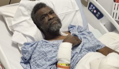 75-year-old man was hospitalized after he says transport left him in the heat