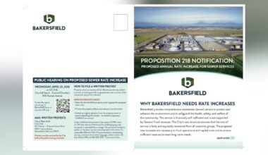 Notices mailed out for proposed sewer rate hike in Bakersfield