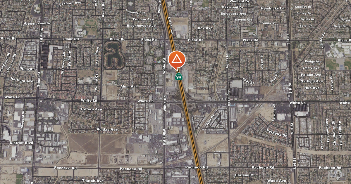 Pedestrian killed in multi-vehicle crash on northbound Highway 99