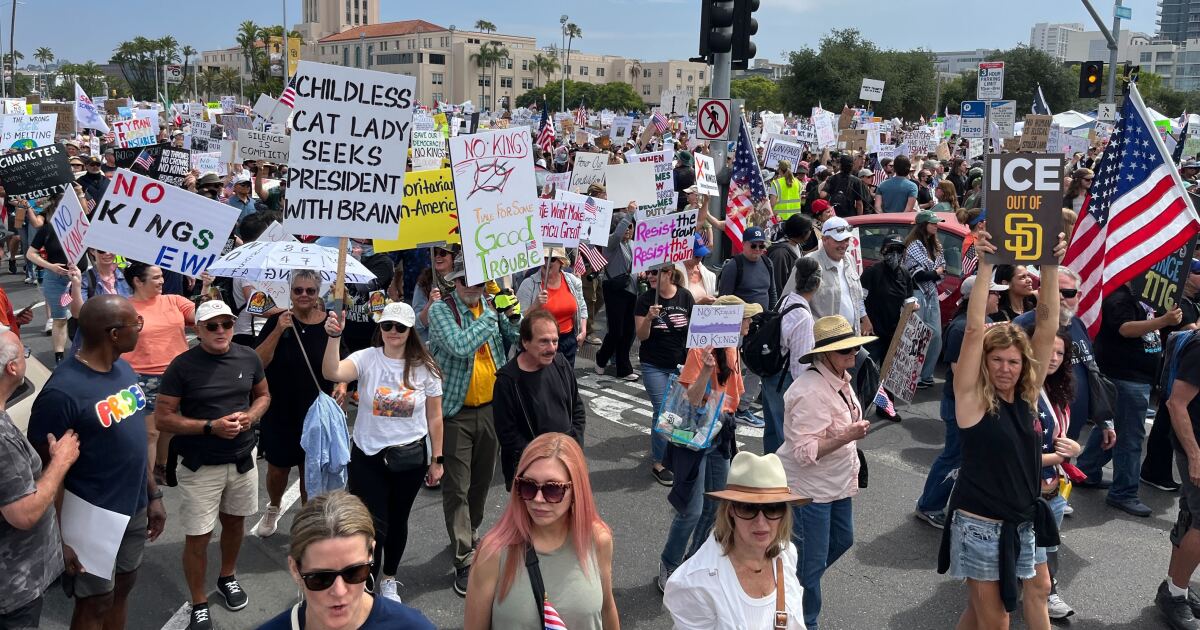 Thousands expected for downtown San Diego No Kings Protest