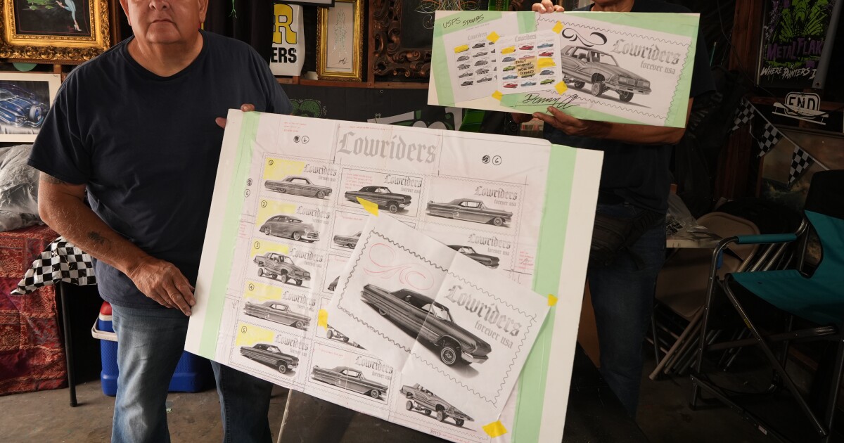 USPS unveils new lowrider forever stamps in Logan Heights ceremony