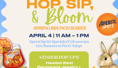'Hop, Sip, & Bloom' Spring Brunch Party at Wild Hare Bar Garden