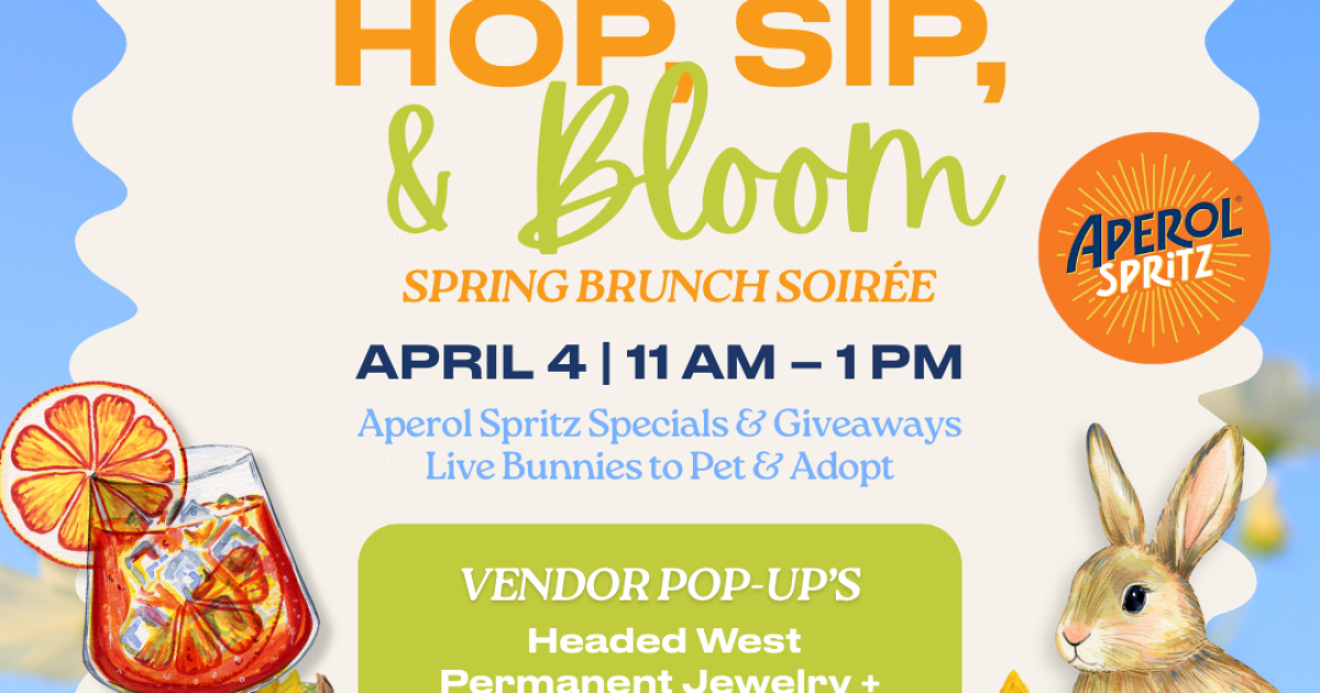 'Hop, Sip, & Bloom' Spring Brunch Party at Wild Hare Bar Garden