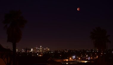 A total lunar eclipse is happening Tuesday, when the Earth turns the moon 'blood' red