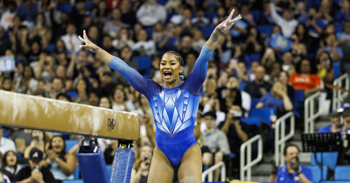 Jordan Chiles goes perfect again as UCLA wins Big Ten championship