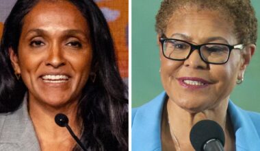 In L.A. mayor's race, controversial poll shows Nithya Raman ahead of Karen Bass