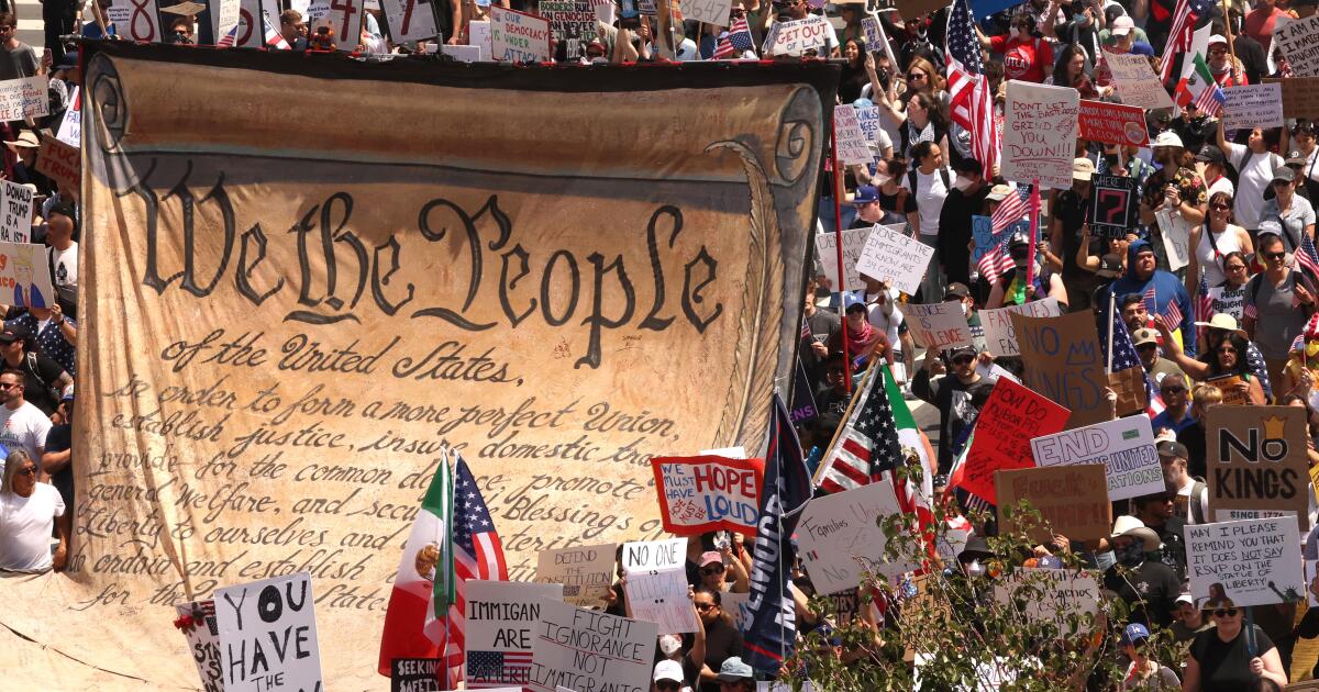 Third nationwide 'No Kings' protest expected to draw massive crowds. 41 demonstrations happening in L.A.