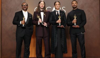Warner Bros. ties Oscars record for most wins for a studio on one night