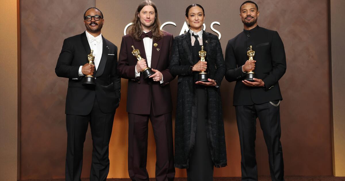 Warner Bros. ties Oscars record for most wins for a studio on one night