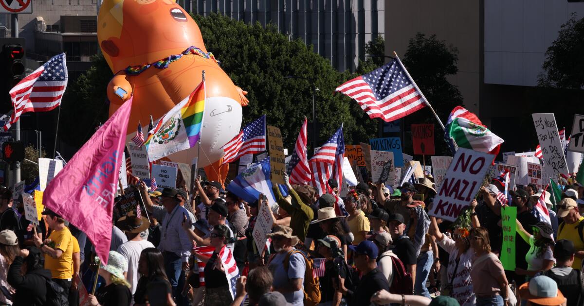 No Kings Protests: Live updates from demonstrations in Southern California