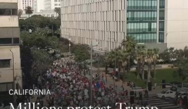 Thousands protest Trump at ‘No Kings’ rally in downtown Los Angeles