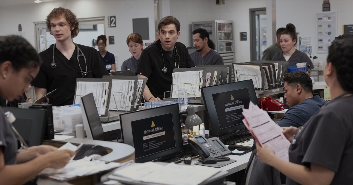 As 'The Pitt' suffers a digital meltdown, a human saves the day