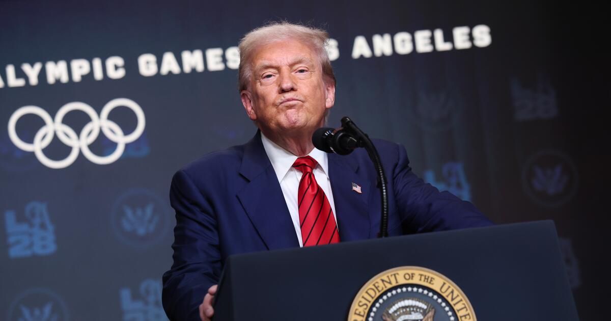 WADA to weigh barring Trump from L.A. Olympics over unpaid dues