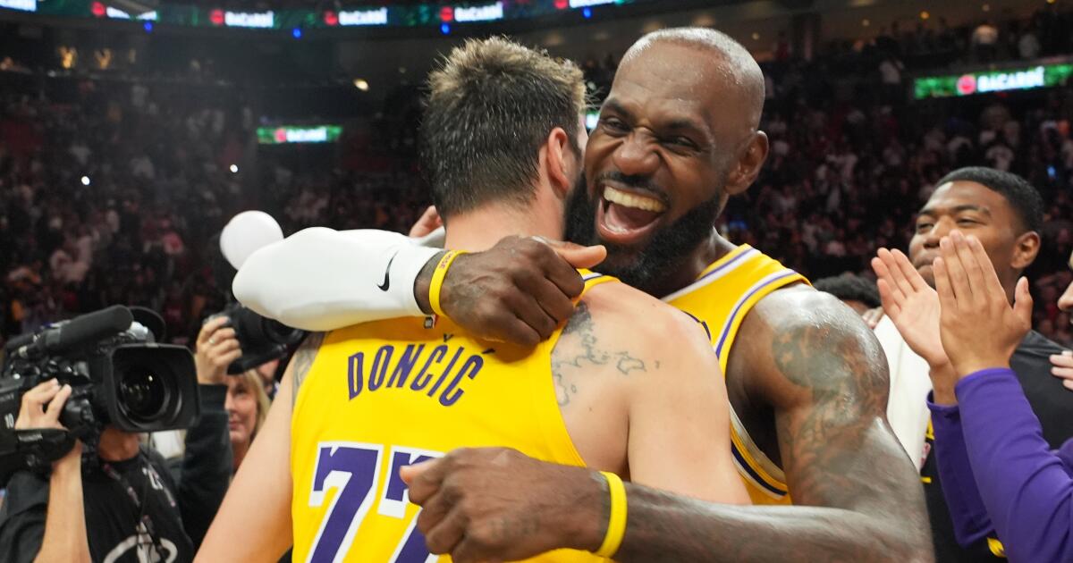 Luka Doncic scores 60, LeBron ties NBA games record in Lakers win