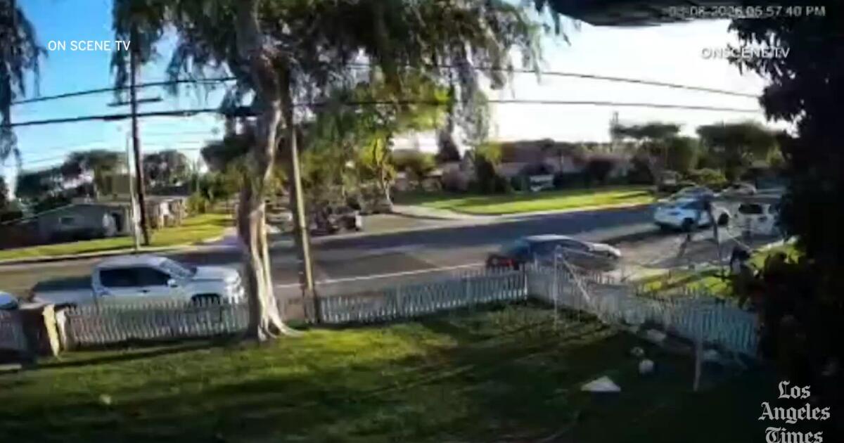 Video captures violent rollover crash on residential O.C. street