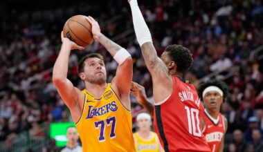 Lakers surge late and defeat Rockets for their sixth consecutive win