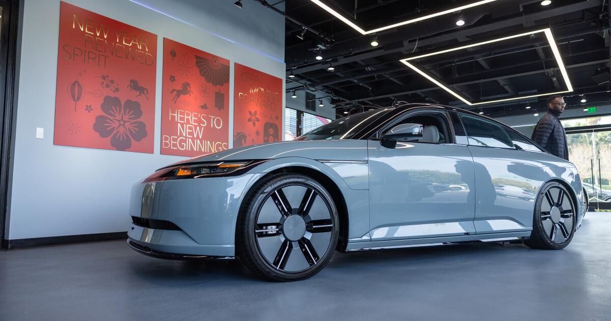 Sony’s newest gadget is a $100,000 EV, and it’s debuting in California