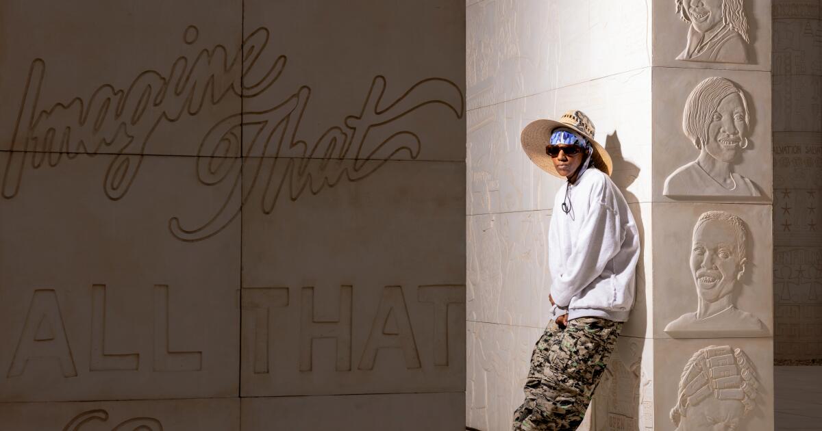 Lauren Halsey's 'sister dreamer' sculpture park opens in South L.A.