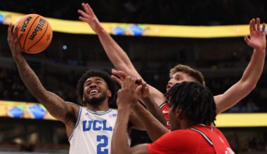 Donovan Dent achieves Big Ten tourney history in UCLA win over Rutgers