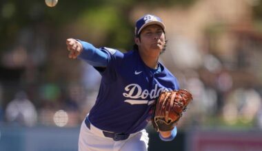 How did Shohei Ohtani pitch in his first spring training outing?