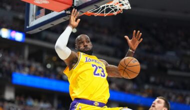 LeBron James breaks another record, but suffers elbow injury