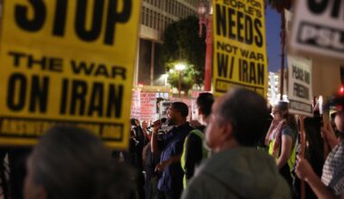 Los Angeles protesters decry U.S.-Israeli attacks on Iran