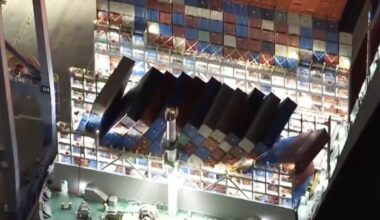 Dozens of containers lost, damaged while en route to Port of Long Beach, Coast Guard says