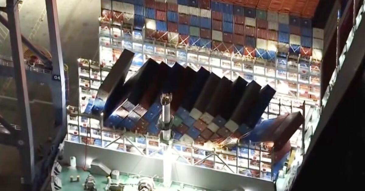 Dozens of containers lost, damaged while en route to Port of Long Beach, Coast Guard says