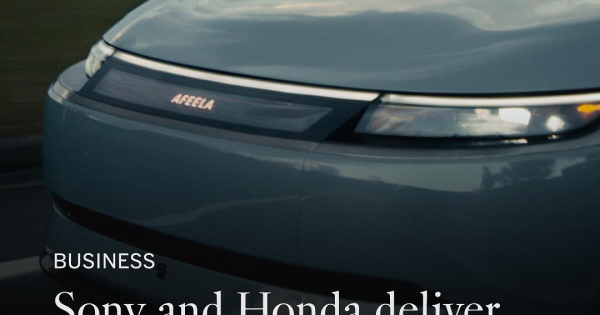 Sony and Honda deliver a new EV only available in California