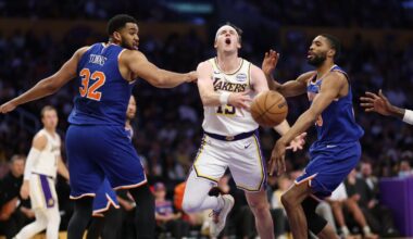 Luka Doncic, Austin Reaves carry LeBron-less Lakers past Knicks