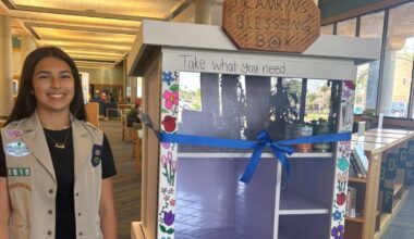 Local Girl Scout builds a community blessing box for those in need